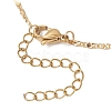 1.5MM Brass Textured Oval Link Chain Slider Necklace Making AJEW-JB01545-02-4