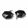 Natural Obsidian Pendants G-C241-02A-3