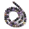 Natural Charoite Beads Strands G-C270-O03-02-3