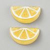 Electroplate UV Plating Opaque Fruit Resin Cabochons RESI-CJC0021-18G-1