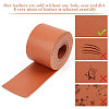 2M Flat Single Face Lychee Pattern Imitation Leather Band LC-WH0010-02C-04-4