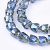 Electroplated Glass Beads EGLA-T016-01-2