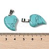 Synthetic Turquoise Pendants G-B127-11P-04-4
