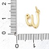 Brass Micro Pave Clear Cubic Zirconia Charms KK-D289-66G-W-3