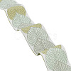 Polyester Jacquard Leaf Ribbon for Garment Accessories OCOR-WH0097-23A-1
