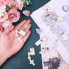Wood & Alloy Enamel Pendants Baptism Keychin KEYC-CA00006-3
