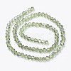 Electroplate Transparent Glass Beads Strands EGLA-A034-T6mm-E10-2