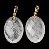Natural Quartz Crystal Pendants G-E603-03G-05-3