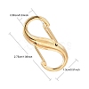 Alloy Double S Snap Hook Spring Keychain Clasps FIND-YW0004-08G-2