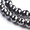 Non-Magnetic Synthetic Hematite Beads Strands HEMA-8D-3-3