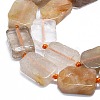 Natural Rutilated Quartz Beads Strands G-K245-J18-01-3