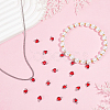 20Pcs Brass Glass Charms KK-ME0004-57P-4