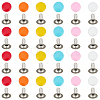 300Pcs Flat Round Baking Paint  Zinc Alloy Snap Rivet Butt Screw FIND-GF0009-30B-7