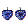 Handmade Millefiori Glass Pendants LK-R005-03-3