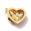 Rack Plating Brass Micro Pave Cubic Zirconia Pendants KK-M230-02G-3