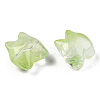 Transparent Spray Painted Glass Beads GLAA-N035-034-C03-3