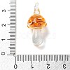 Transparent Handmade Lampwork Pendants LAMP-T021-14G-3