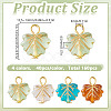 Transparent Acrylic with Iron Pendants PALLOY-HY00110-2