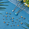 56Pcs 4 Styles Brass Cup Pearl Peg Bails Pin Pendants KK-ME0001-74G-5