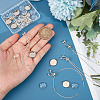 DIY Blank Dome Link Slider Bracelet Making Kit DIY-NB0008-12-3