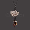 Alloy & Resin & Wood & Walnut Pendant Necklaces for Women FS-WGF26A9-04-1