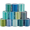 12 Rolls 12 Colors Metallic Sewing Thread OCOR-CY0002-02D-1