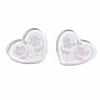Transparent Resin Pendants RESI-N030-001E-3