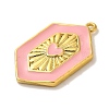Rack Plating Brass Enamel Pendant KK-A229-31G-3