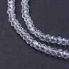 Electroplate Glass Beads Strands GLAA-F076-FR14-3