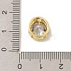 Brass Micro Pave Cubic Zirconia Multi-Strand Links KK-C111-01G-U-3