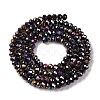 Baking Electroplate Glass Beads Strands X-DGLA-A039-J2MM-B20-2