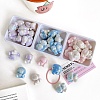 Two Tone Color Opaque Acrylic Beads OACR-N138-02-1