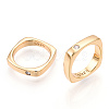 925 Sterling Silver Micro Pave Cubic Zirconia Linking Rings STER-T004-34G-1