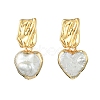 304 Stainless Steel Stud Dangle Earrings EJEW-JE07240-01-3