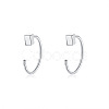 999 Fine Silver Stud Earrings FS-WG1D9DE-10-1