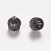 Brass Cubic Zirconia Beads ZIRC-F001-183B-B-2