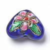 Handmade Cloisonne Beads X-CLB-S006-08-4