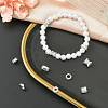 10Pcs 5 Styles Brass Micro Pave Cubic Zirconia Beads KK-CJ0004-20-6