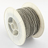 Tarnish Resistant Unwelded 304 Stainless Steel Rolo Chains CHS-R006-3mm-01-2