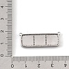 Brass Micro Pave Clear Cubic Zirconia Connector Charms CU-CBA30E8-01P-A-4