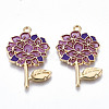 Transparent Epoxy Resin Pendants ENAM-Q437-059A-NR-1