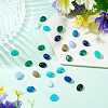 26Pcs 13 Styles Synthetic Blue Lace Agate & Black Stone & Natural White Jade & Amazonite & Unakite Cabochons G-TA0003-28B-5