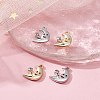 4Pcs 2 Colors Rack Plating Alloy Rhinestone Pendants FIND-YW0003-60-5