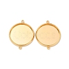 Brass Connector Cabochon Settings KK-F898-21E-G-1