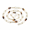 Handmade Brass Paperclip Chains CHC-H102-09G-3