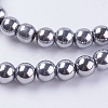 Synthetic Magnetic Hematite Beads Strands G-H1097-1-3