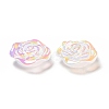 Opaque Acrylic Flower Cabochons MACR-C009-09-4