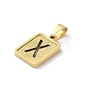 304 Stainless Steel Alphabet Pendants STAS-S152-01G-X-2