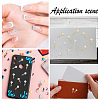 30Pcs 2 Colors Alloy Cabochons MRMJ-GO0002-07-7