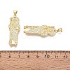 Religion Brass Micro Pave Clear Cubic Zirconia Pendants KK-N287-46D-G-3